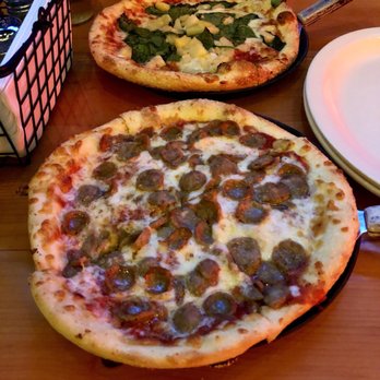 Homeslice - Italian sausage pizza - pineapple and spinach pizza - Pizza Near Me - Chicago, Illinois
