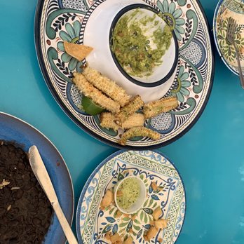 El Patio - This was the elote ribletes, yuca fries & chips, salsa & guacamole - Bars Near Me - Berkeley, California