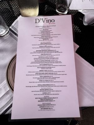 Menu photo 1 D'Vino Madison, WI Menu photo 1 D'Vino Madison, WI