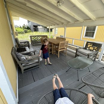 Hampton Ocean Resort - Covered deck off the kitchen - Resorts Near Me - East Quogue, New York