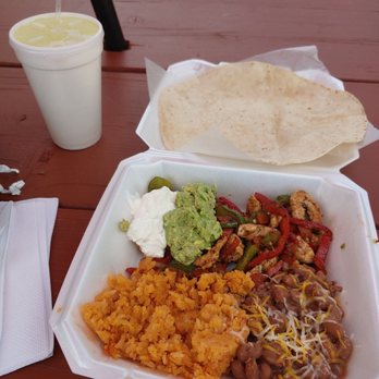Taos Chicharron Burrito - Chicken fajita plate with pico de gallo, guac and sour cream. - Mexican Near Me - Taos, New Mexico Taos Chicharron Burrito - Chicken fajita plate with pico de gallo, guac and sour cream. - Mexican Near Me - Taos, New Mexico
