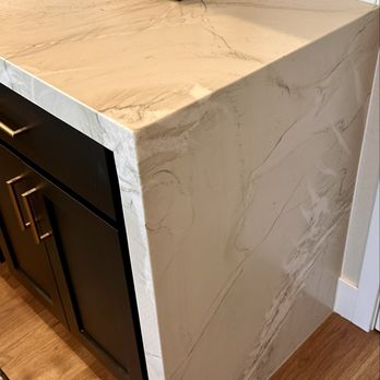 Everest Granite & Cabinets - Back counter waterfall. - Cabinetry Near Me - Scottsdale, Arizona Everest Granite & Cabinets - Back counter waterfall. - Cabinetry Near Me - Scottsdale, Arizona