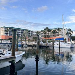 Skipper's Dockside - View of our hotel (Courtyard Marriott)