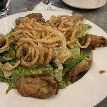 The Narrows Restaurant - Caesar Salad with Fried oysters - Seafood Near Me - Grasonville, Maryland
