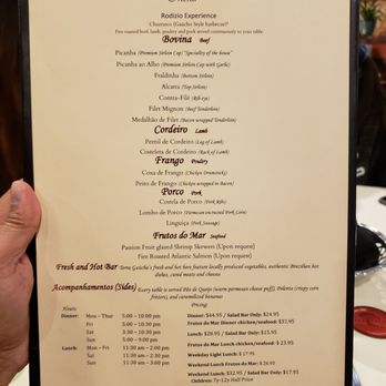 Terra Gaucha - Main Menu - Brazilian Near Me - Jacksonville, Florida Terra Gaucha - Main Menu - Brazilian Near Me - Jacksonville, Florida