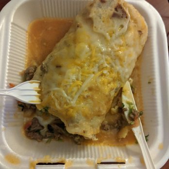Lucy's Tacos - Carne asada burrito, smothered - Mexican Near Me - La Junta, Colorado