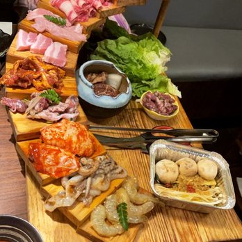 GAN-HOO BBQ - Meat lover's stair combo - Barbeque Near Me - Flushing, New York