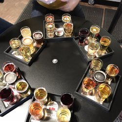 First Glass Wine Tours of Long Island - Cider, wine, and beer flights at Riverhead Ciderhouse.