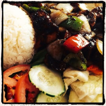 Pho 89 - Lemongrass tofu (vegetarian off menu dish). Just ask for it! - Vietnamese Near Me - Houston, Texas