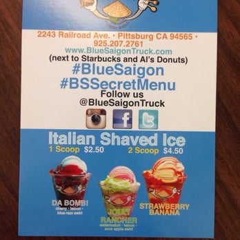 Blue Saigon - Their flyer - Asian Fusion Near Me - Pittsburg, California