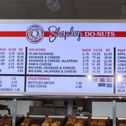 Shipley Do-Nuts - Menu