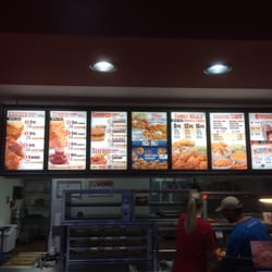 Popeyes Louisiana Kitchen - Menu board at Popeyes