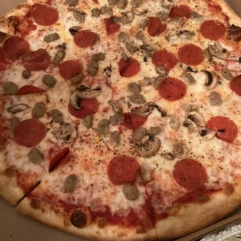 Trilogy Pizza & Wine - Pepperoni, sausage, mushrooms - Pizza Near Me - San Antonio, Texas