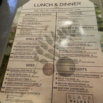 Black Walnut - Menu - Venues & Event Spaces Near Me - Brooklyn, New York