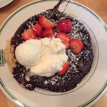 Morgans Restaurant - Chocolate Dipped Waffle - New American Near Me - Miami, Florida