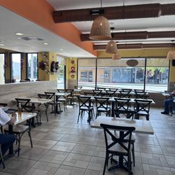 Half of the dining area
