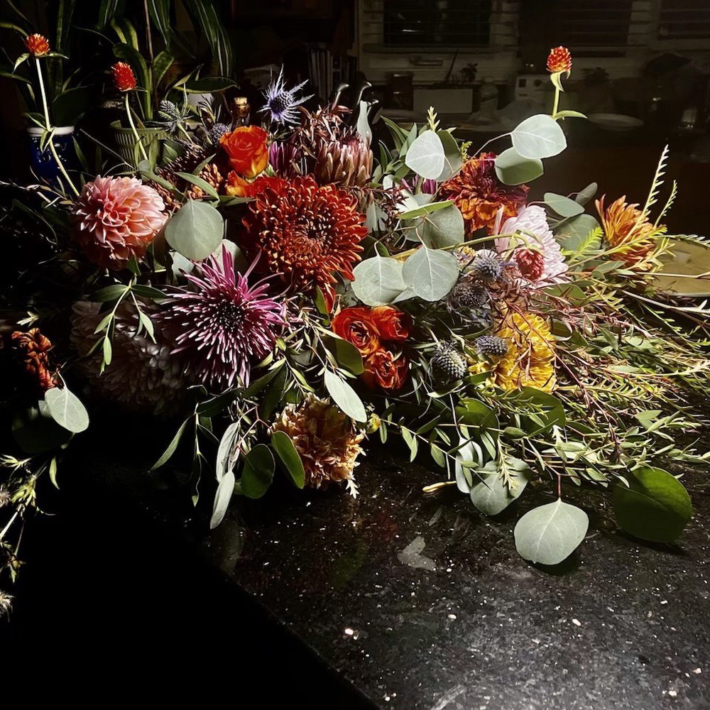 Sweetheart table bouquet