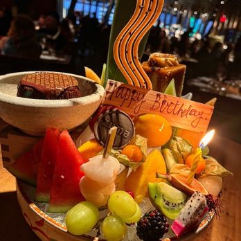 Zuma - Birthday fruit celebration - Japanese Near Me - Las Vegas, Nevada Zuma - Birthday fruit celebration - Japanese Near Me - Las Vegas, Nevada