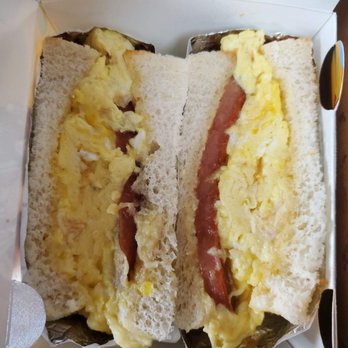 Marathon Cafe - Spam egg sandwich. Yummy - Chicken Wings Near Me - Little Neck, New York