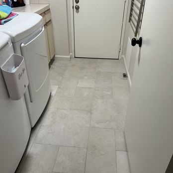 Barrington Construction And Remodeling - Laundry room floor - General Contractors Near Me
