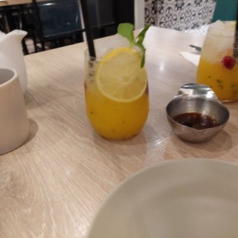 Banana Leaf - Refreshing Mango Mocktail. - Malaysian Near Me - Vancouver, British Columbia
