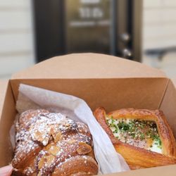 Buttermilk Bakery - Almond croissant and kachapuri