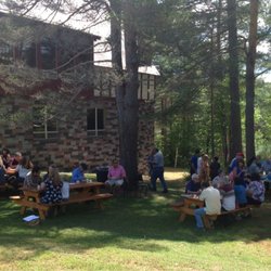 High Peaks Church - Church dinners every six weeks - this one we were able to enjoy barbecue outside on a beautiful Adirondack summer day.