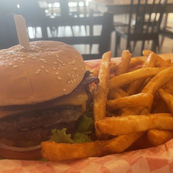 Good Burger - a hamburger and fries in a basket - Burgers Near Me - Shoreline, Washington