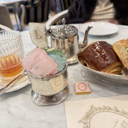 Tea and croissants Tea and croissants