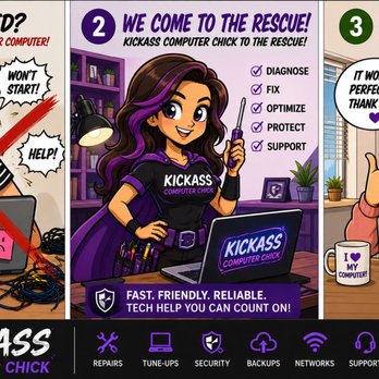 Kickass Computer Chick - IT Services & Computer Repair Near Me Kickass Computer Chick - IT Services & Computer Repair Near Me