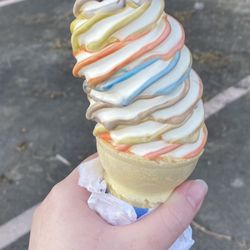 Sugar Makery - I tried a rainbow cone of all the flavors.