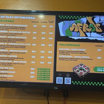 Afro's Pizza - Menu ~ the specials change - Pizza Near Me - Toronto, Ontario