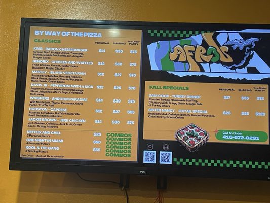 Menu photo 1 Afro's Pizza Toronto, ON