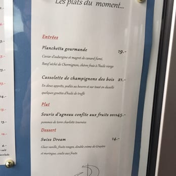 Restaurant du Lac - Plats du moment 2/16 - French Near Me - Versoix, GE