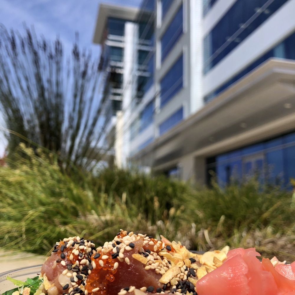 Cafe Bon Appetit Stadium Tech Center - Poke Bar: custom order with no rice, add greens and no mac salad - Salad Near Me - Santa Clara, California Cafe Bon Appetit Stadium Tech Center - Poke Bar: custom order with no rice, add greens and no mac salad - Salad Near Me - Santa Clara, California