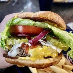 Poor Richard's Burger with American Cheese
