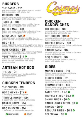 Menu photo 4 Cosmos Burger Carlsbad Carlsbad, CA Menu photo 4 Cosmos Burger Carlsbad Carlsbad, CA