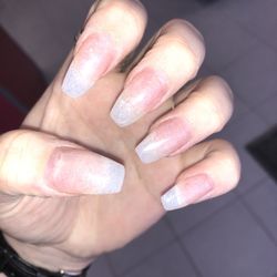 Fancy Nails - Asked for coffin shape......... got this.