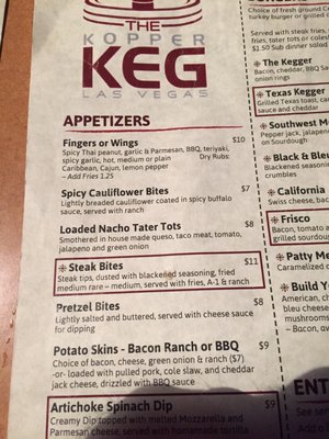 Menu photo 1 Kopper Keg St Rose Henderson, NV