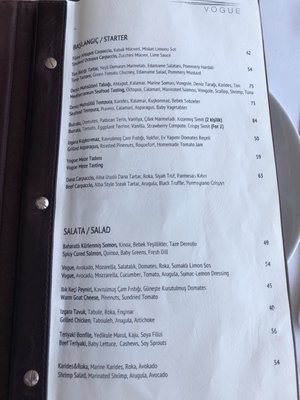 Menu photo 3 Vogue Istanbul, 34