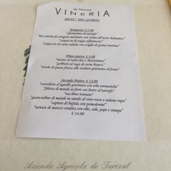Azienda Agricola DE Tarczal di Dell'adami Ruggero - Menu speciale del giorno