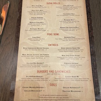 Kona Cafe - Sushi Bars Near Me - Lake Buena Vista, Florida
