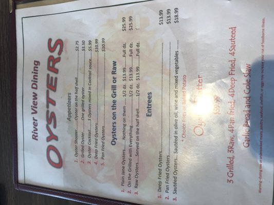 Menu photo 3 River View Dining South Bend, WA Menu photo 3 River View Dining South Bend, WA