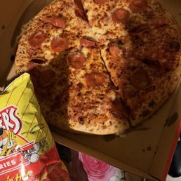 1 Pepperoni Pizza & bag of chips 1 Pepperoni Pizza & bag of chips