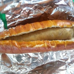 Hot Bretzels - Beer Brat on a Salted Bretzel