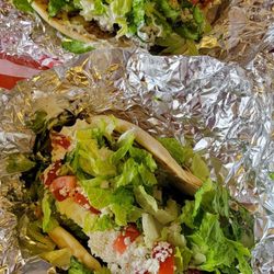 Mumtaz Mediterranean Food - Regular gyros with feta- huge!