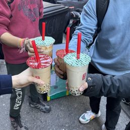 Bubble Matcha Tea Latte