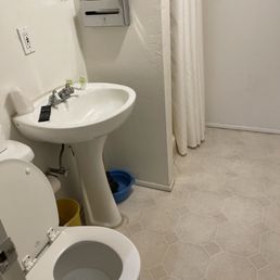 Bathroom where the door hits the toilet Bathroom where the door hits the toilet