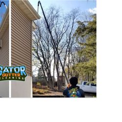 Gator Gutter Cleaning - Skyvac in Action