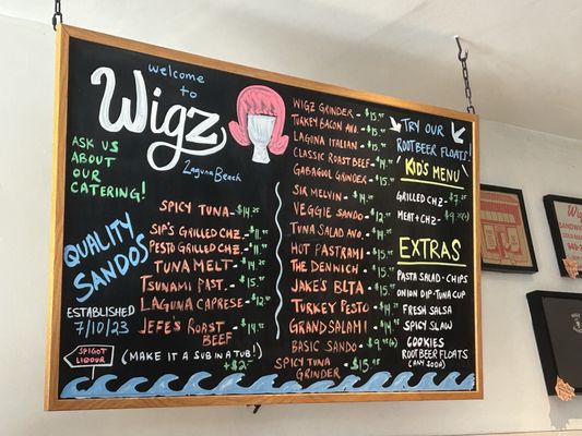 Menu photo 2 Wigz Laguna Beach, CA